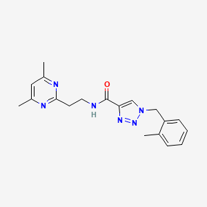 N-[2-(4,6-dimethyl-2-pyrimidinyl)ethyl]-1-(2-methylbenzyl)-1H-1,2,3-triazole-4-carboxamide