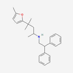 N-(2,2-diphenylethyl)-4-methyl-4-(5-methyl-2-furyl)-2-pentanamine