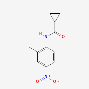 molecular formula C11H12N2O3 B5247463 N-(2-methyl-4-nitrophenyl)cyclopropanecarboxamide 