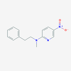 molecular formula C14H15N3O2 B5247471 N-methyl-5-nitro-N-(2-phenylethyl)-2-pyridinamine 