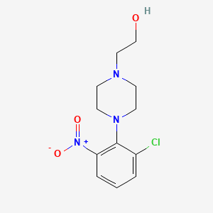 molecular formula C12H16ClN3O3 B5247493 2-[4-(2-Chloro-6-nitrophenyl)piperazin-1-yl]ethanol CAS No. 381241-09-4