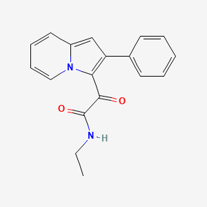 N-ethyl-2-oxo-2-(2-phenylindolizin-3-yl)acetamide