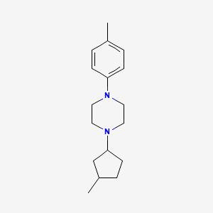 molecular formula C17H26N2 B5247562 1-(3-methylcyclopentyl)-4-(4-methylphenyl)piperazine 