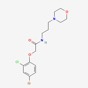 molecular formula C15H20BrClN2O3 B5247574 2-(4-bromo-2-chlorophenoxy)-N-(3-morpholin-4-ylpropyl)acetamide 