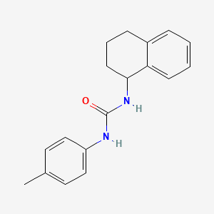 molecular formula C18H20N2O B5247642 1-(4-Methylphenyl)-3-(1,2,3,4-tetrahydronaphthalen-1-yl)urea 