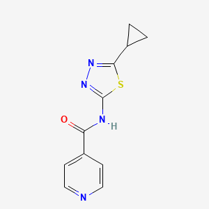 N-(5-cyclopropyl-1,3,4-thiadiazol-2-yl)isonicotinamide