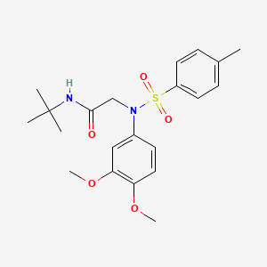 N~1~-(tert-butyl)-N~2~-(3,4-dimethoxyphenyl)-N~2~-[(4-methylphenyl)sulfonyl]glycinamide