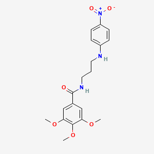 3,4,5-trimethoxy-N-{3-[(4-nitrophenyl)amino]propyl}benzamide