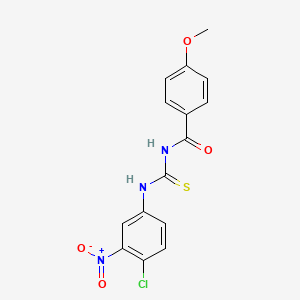 N-[(4-chloro-3-nitrophenyl)carbamothioyl]-4-methoxybenzamide