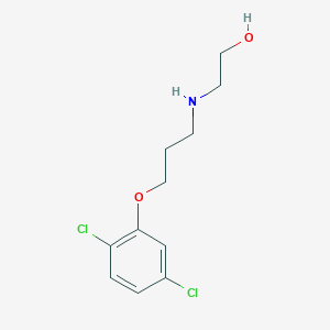 molecular formula C11H15Cl2NO2 B5247807 2-[3-(2,5-Dichlorophenoxy)propylamino]ethanol CAS No. 5734-30-5