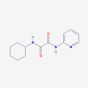 molecular formula C13H17N3O2 B5247886 N-cyclohexyl-N'-2-pyridinylethanediamide 