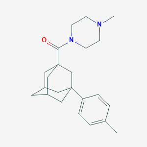 molecular formula C23H32N2O B5247902 1-methyl-4-{[3-(4-methylphenyl)-1-adamantyl]carbonyl}piperazine 