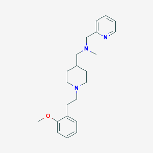 molecular formula C22H31N3O B5247927 ({1-[2-(2-methoxyphenyl)ethyl]-4-piperidinyl}methyl)methyl(2-pyridinylmethyl)amine 