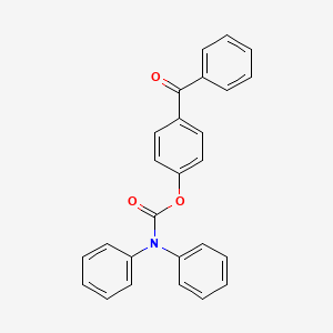 molecular formula C26H19NO3 B5247941 4-(Phenylcarbonyl)phenyl diphenylcarbamate 