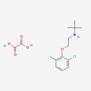 molecular formula C15H22ClNO5 B5248022 N-[2-(2-chloro-6-methylphenoxy)ethyl]-2-methylpropan-2-amine;oxalic acid 