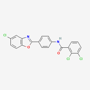 2,3-dichloro-N-[4-(5-chloro-1,3-benzoxazol-2-yl)phenyl]benzamide