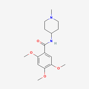 2,4,5-TRIMETHOXY-N~1~-(1-METHYL-4-PIPERIDYL)BENZAMIDE