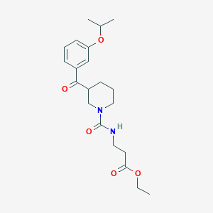 ethyl N-{[3-(3-isopropoxybenzoyl)-1-piperidinyl]carbonyl}-beta-alaninate