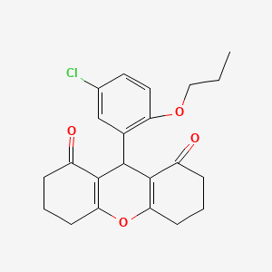 9-(5-chloro-2-propoxyphenyl)-3,4,5,6,7,9-hexahydro-1H-xanthene-1,8(2H)-dione