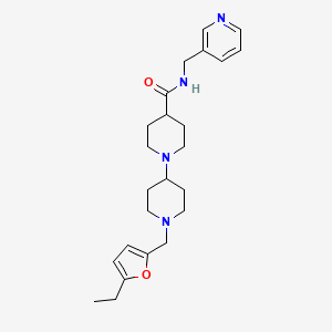 1'-[(5-ethyl-2-furyl)methyl]-N-(3-pyridinylmethyl)-1,4'-bipiperidine-4-carboxamide