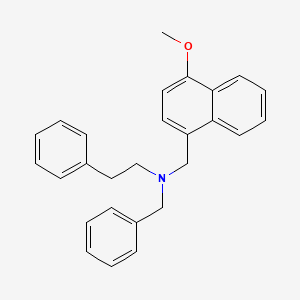 N-benzyl-N-[(4-methoxy-1-naphthyl)methyl]-2-phenylethanamine