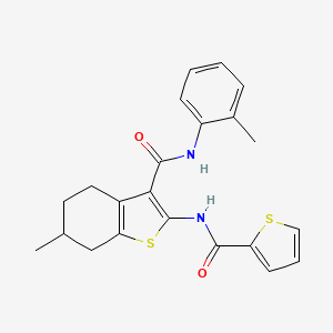 6-methyl-N-(2-methylphenyl)-2-[(thiophen-2-ylcarbonyl)amino]-4,5,6,7-tetrahydro-1-benzothiophene-3-carboxamide