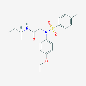 molecular formula C21H28N2O4S B5248349 N-butan-2-yl-2-(4-ethoxy-N-(4-methylphenyl)sulfonylanilino)acetamide 