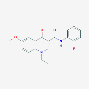 1-ethyl-N-(2-fluorophenyl)-6-methoxy-4-oxo-1,4-dihydroquinoline-3-carboxamide