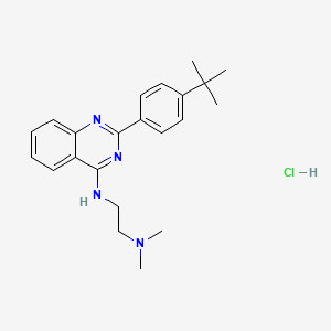 N'-[2-(4-tert-butylphenyl)-4-quinazolinyl]-N,N-dimethyl-1,2-ethanediamine hydrochloride