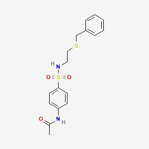 N-[4-({[2-(benzylthio)ethyl]amino}sulfonyl)phenyl]acetamide