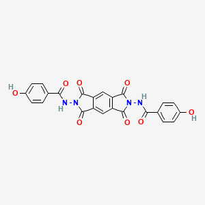 N,N'-(1,3,5,7-tetraoxo-5,7-dihydropyrrolo[3,4-f]isoindole-2,6(1H,3H)-diyl)bis(4-hydroxybenzamide)