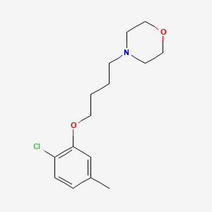 molecular formula C15H22ClNO2 B5248468 4-[4-(2-chloro-5-methylphenoxy)butyl]morpholine 