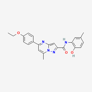 5-(4-ethoxyphenyl)-N-(2-hydroxy-5-methylphenyl)-7-methylpyrazolo[1,5-a]pyrimidine-2-carboxamide