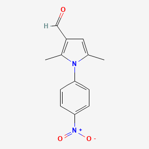 molecular formula C13H12N2O3 B5248531 2,5-dimethyl-1-(4-nitrophenyl)-1H-pyrrole-3-carbaldehyde CAS No. 5984-87-2