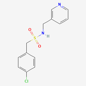 1-(4-chlorophenyl)-N-(pyridin-3-ylmethyl)methanesulfonamide