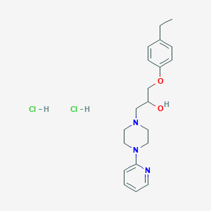 1-(4-Ethylphenoxy)-3-(4-pyridin-2-ylpiperazin-1-yl)propan-2-ol;dihydrochloride