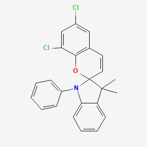 molecular formula C24H19Cl2NO B5248585 6,8-dichloro-3',3'-dimethyl-1'-phenyl-1',3'-dihydrospiro[chromene-2,2'-indole] 