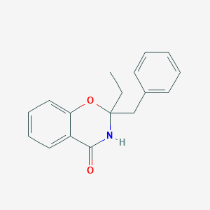 molecular formula C17H17NO2 B5248605 2-BENZYL-2-ETHYL-3,4-DIHYDRO-2H-1,3-BENZOXAZIN-4-ONE 