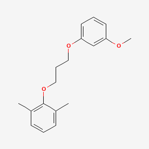 molecular formula C18H22O3 B5248643 2-[3-(3-methoxyphenoxy)propoxy]-1,3-dimethylbenzene 