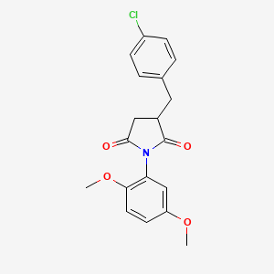 3-[(4-chlorophenyl)methyl]-1-(2,5-dimethoxyphenyl)pyrrolidine-2,5-dione