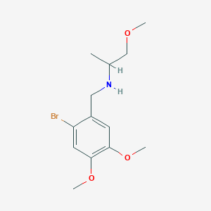 molecular formula C13H20BrNO3 B5248699 N-(2-BROMO-4,5-DIMETHOXYBENZYL)-N-(2-METHOXY-1-METHYLETHYL)AMINE 