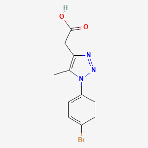 [1-(4-bromophenyl)-5-methyl-1H-1,2,3-triazol-4-yl]acetic acid