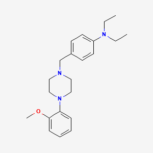 molecular formula C22H31N3O B5248739 N,N-diethyl-4-[[4-(2-methoxyphenyl)piperazin-1-yl]methyl]aniline 