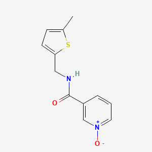 molecular formula C12H12N2O2S B5248745 N-[(5-methyl-2-thienyl)methyl]nicotinamide 1-oxide 