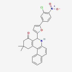 5-[5-(3-chloro-4-nitrophenyl)-2-furyl]-2,2-dimethyl-2,3,5,6-tetrahydrobenzo[a]phenanthridin-4(1H)-one