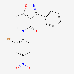 N-(2-bromo-4-nitrophenyl)-5-methyl-3-phenyl-4-isoxazolecarboxamide