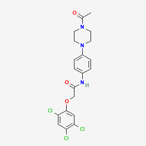 N-[4-(4-acetylpiperazin-1-yl)phenyl]-2-(2,4,5-trichlorophenoxy)acetamide