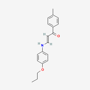 1-(4-methylphenyl)-3-[(4-propoxyphenyl)amino]-2-propen-1-one