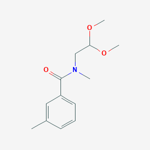 molecular formula C13H19NO3 B5248806 N-(2,2-dimethoxyethyl)-N,3-dimethylbenzamide 