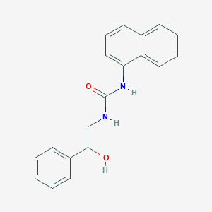 molecular formula C19H18N2O2 B5248819 1-(2-Hydroxy-2-phenyl-ethyl)-3-naphthalen-1-yl-urea 